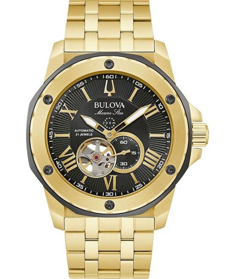 bulova automatic open heart.